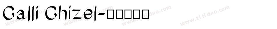 Calli Chizel字体转换